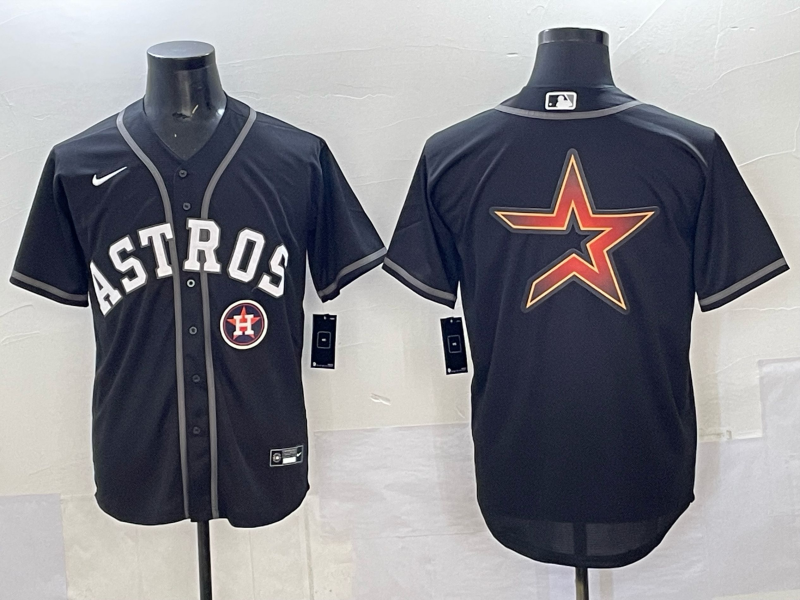Men Houston Astros blank black 2025 Nike MLB Jersey 0019